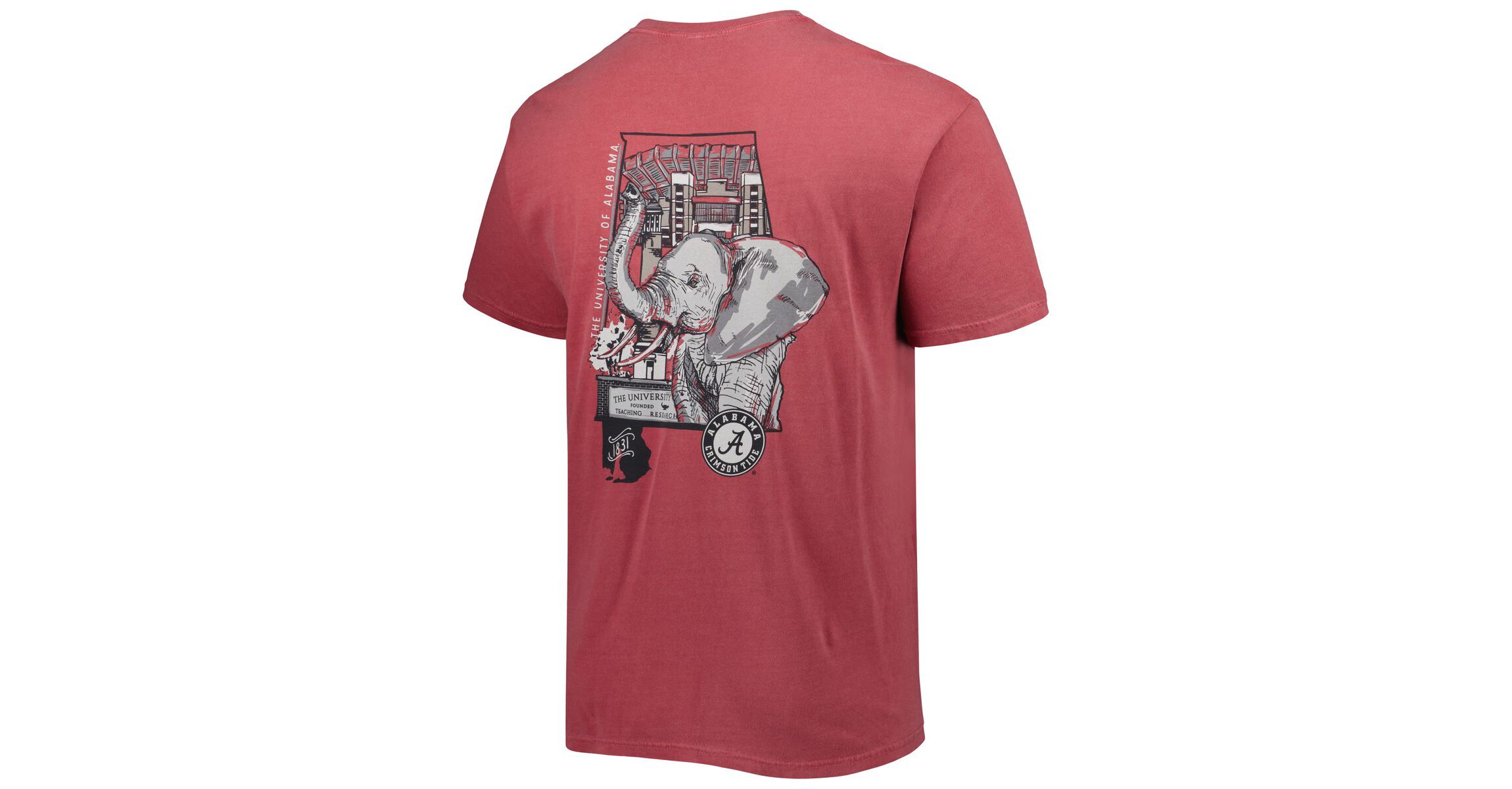 Alabama Crimson Tide NCAA Alabama Tide Hyperlocal Elephant T-Shirt