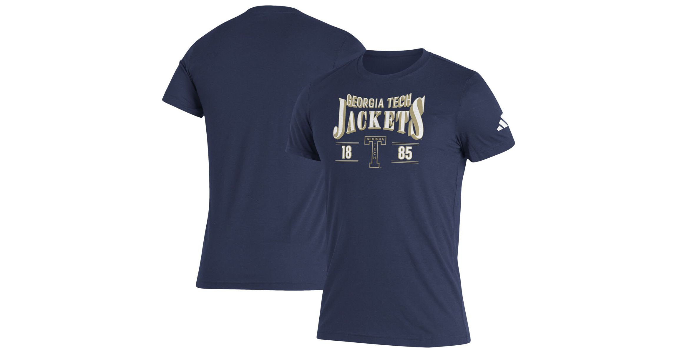 Georgia Tech Yellow Jackets NCAA Georgia Tech Jackets Along The Shadow Tri-Blend T-Shirt