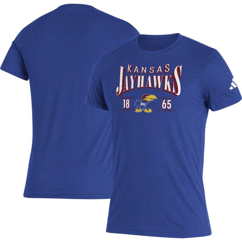 NCAA Kansas Jayhawks Along The Shadow Tri-Blend T-Shirt