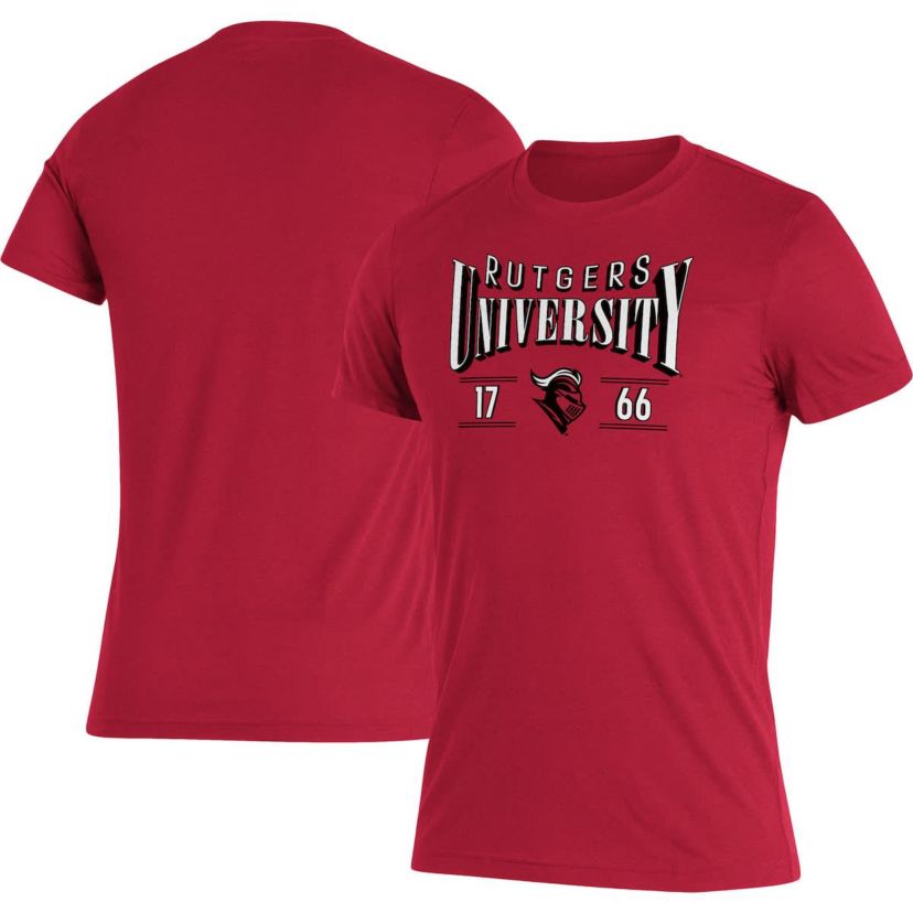 Rutgers Scarlet Knights NCAA Rutgers Knights Along The Shadow Tri-Blend T-Shirt