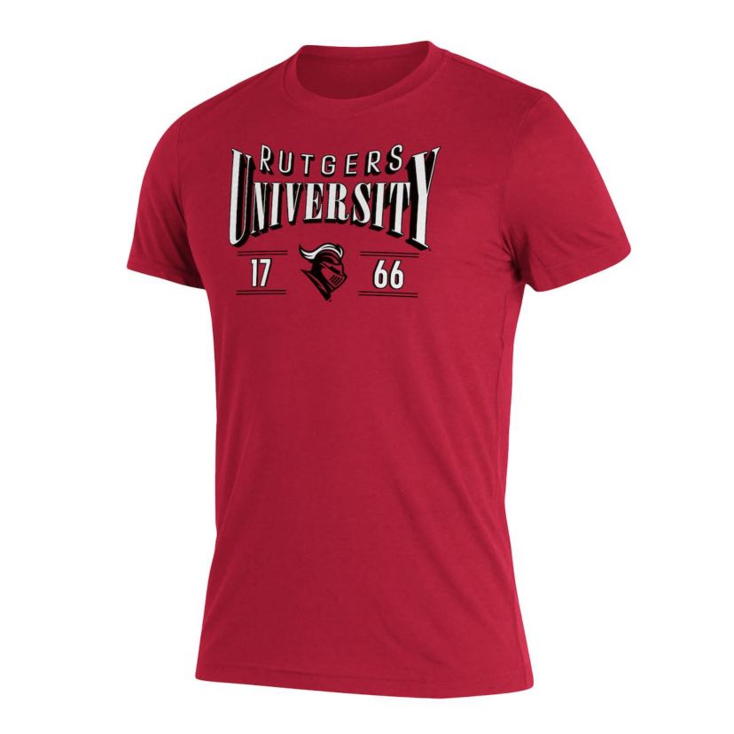 Rutgers Scarlet Knights NCAA Rutgers Knights Along The Shadow Tri-Blend T-Shirt