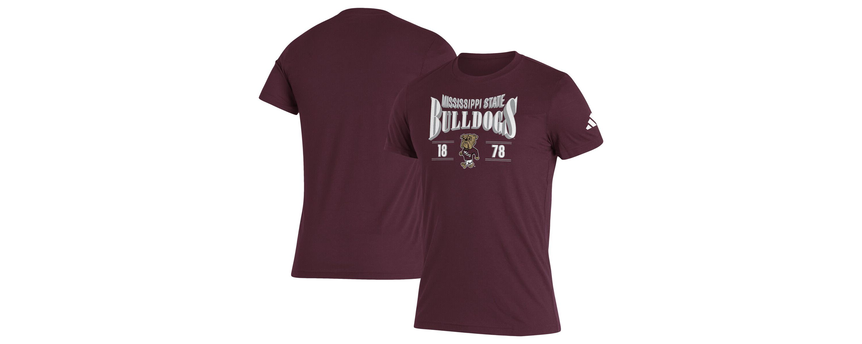 NCAA Mississippi State Bulldogs Along The Shadow Tri-Blend T-Shirt