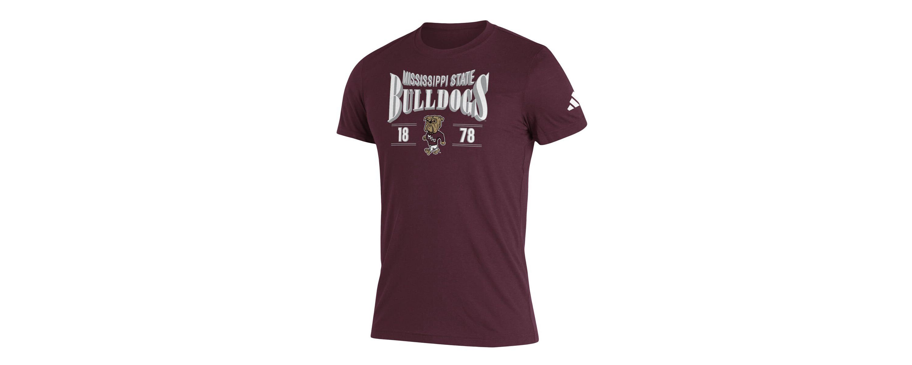 NCAA Mississippi State Bulldogs Along The Shadow Tri-Blend T-Shirt
