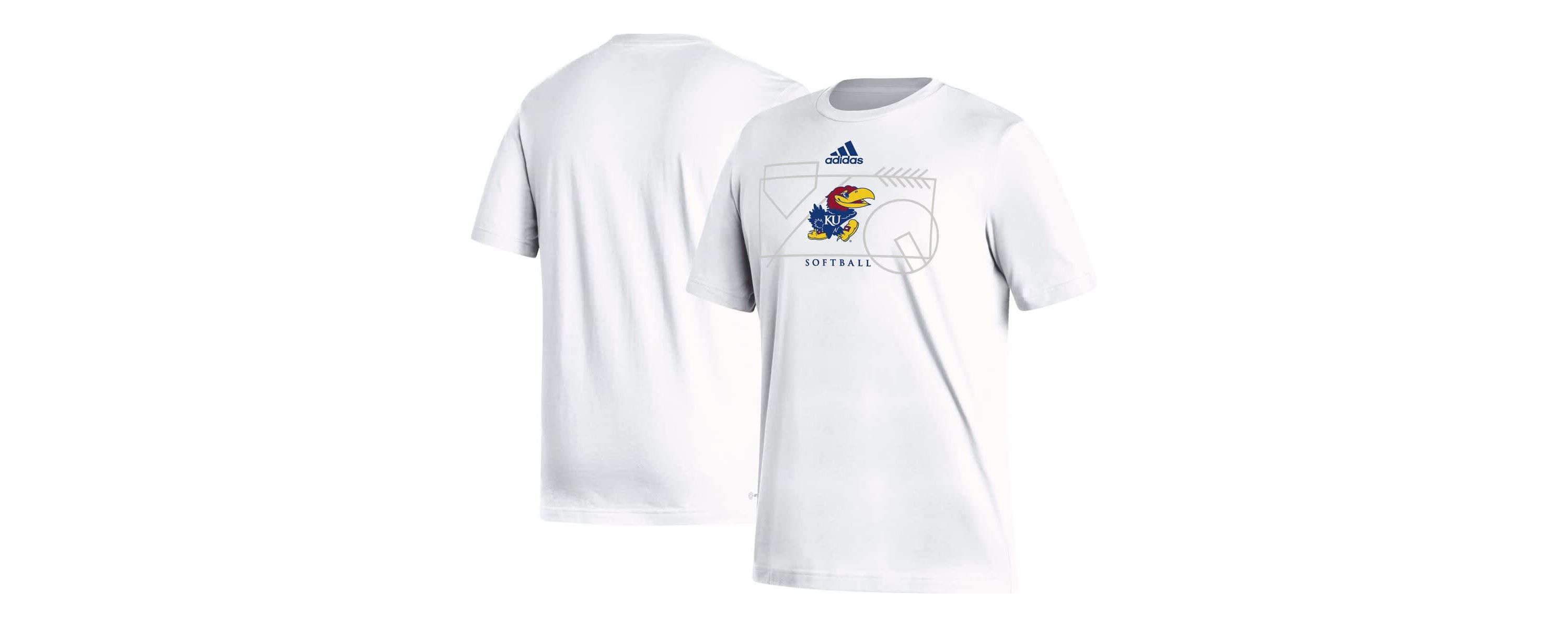 NCAA Kansas Jayhawks Locker Lines Softball Fresh T-Shirt