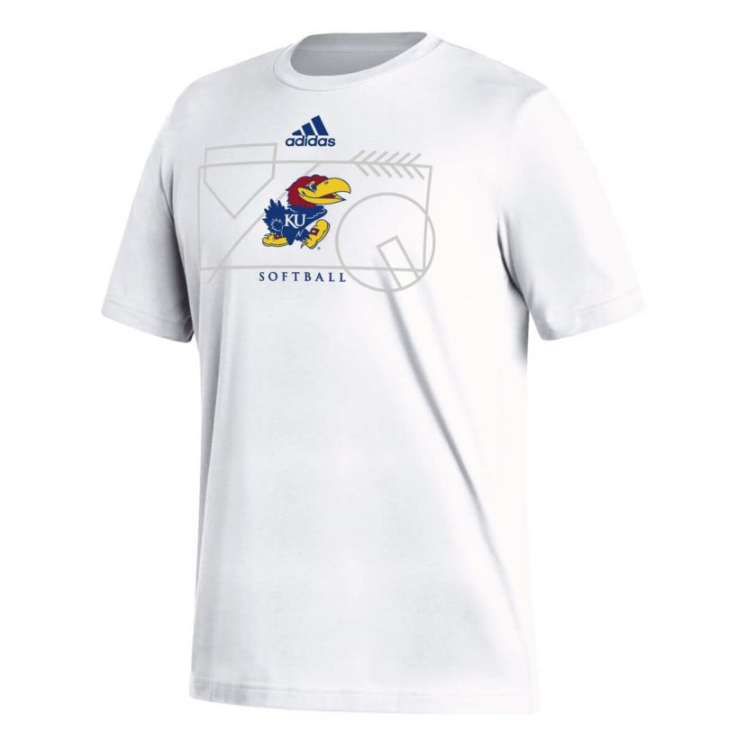NCAA Kansas Jayhawks Locker Lines Softball Fresh T-Shirt