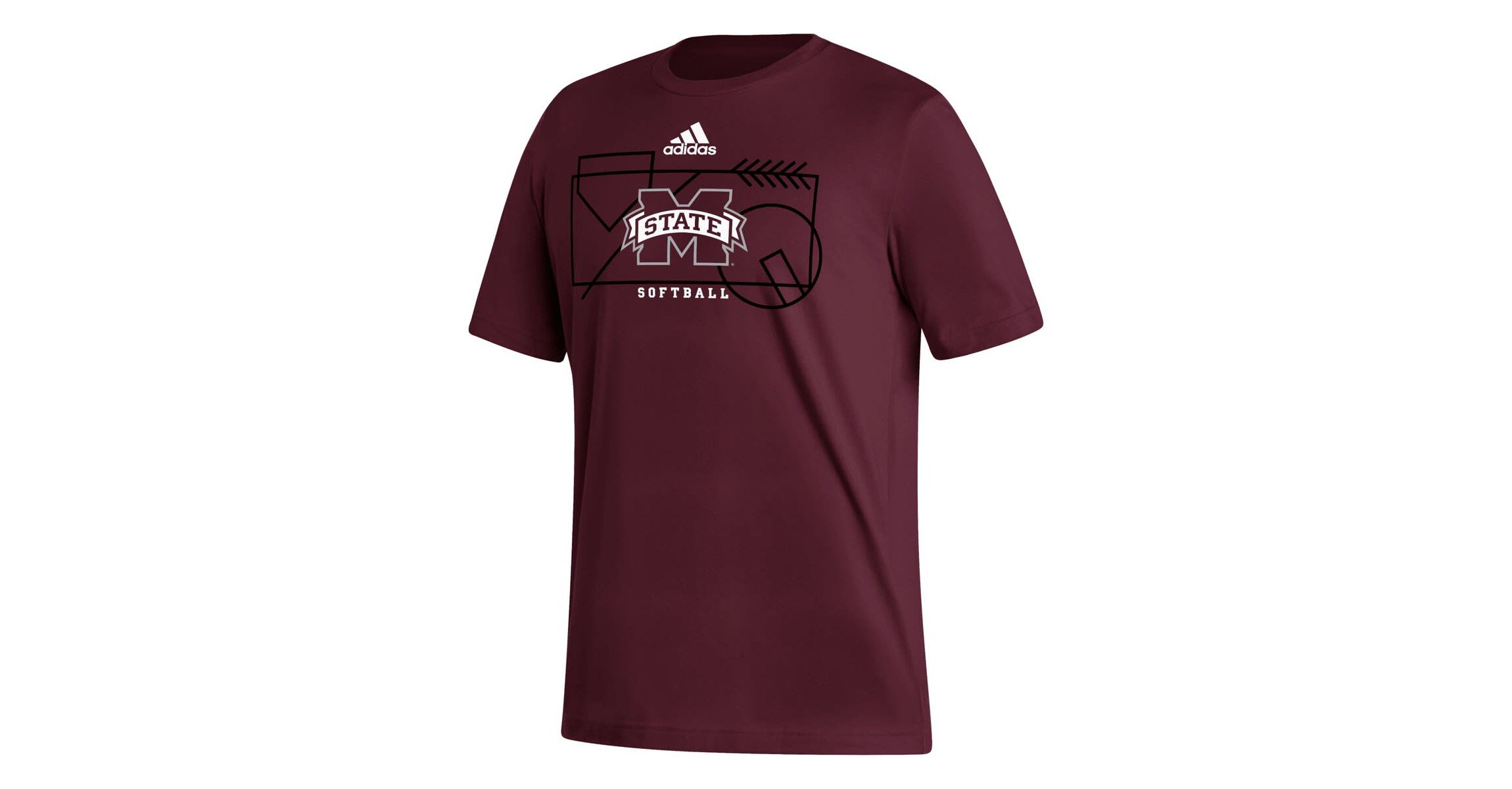 NCAA Mississippi State Bulldogs Locker Lines Softball Fresh T-Shirt