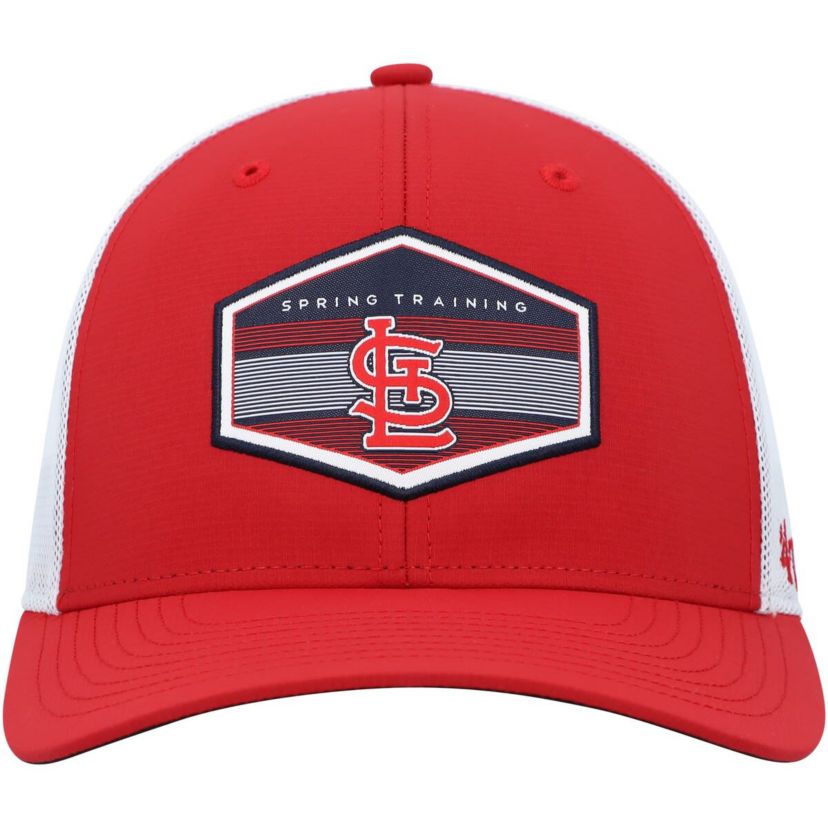 MLB Red/White St. Louis Cardinals Spring Training Burgess Trucker Adjustable Hat