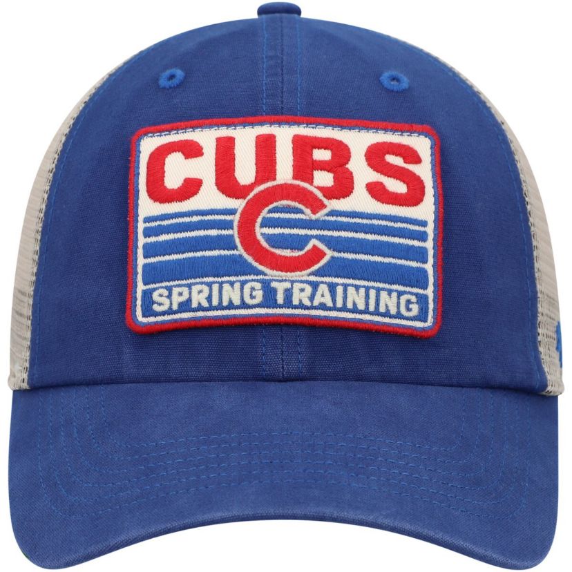 MLB Royal/Tan Chicago Cubs Four Stroke Clean Up Trucker Snapback Hat