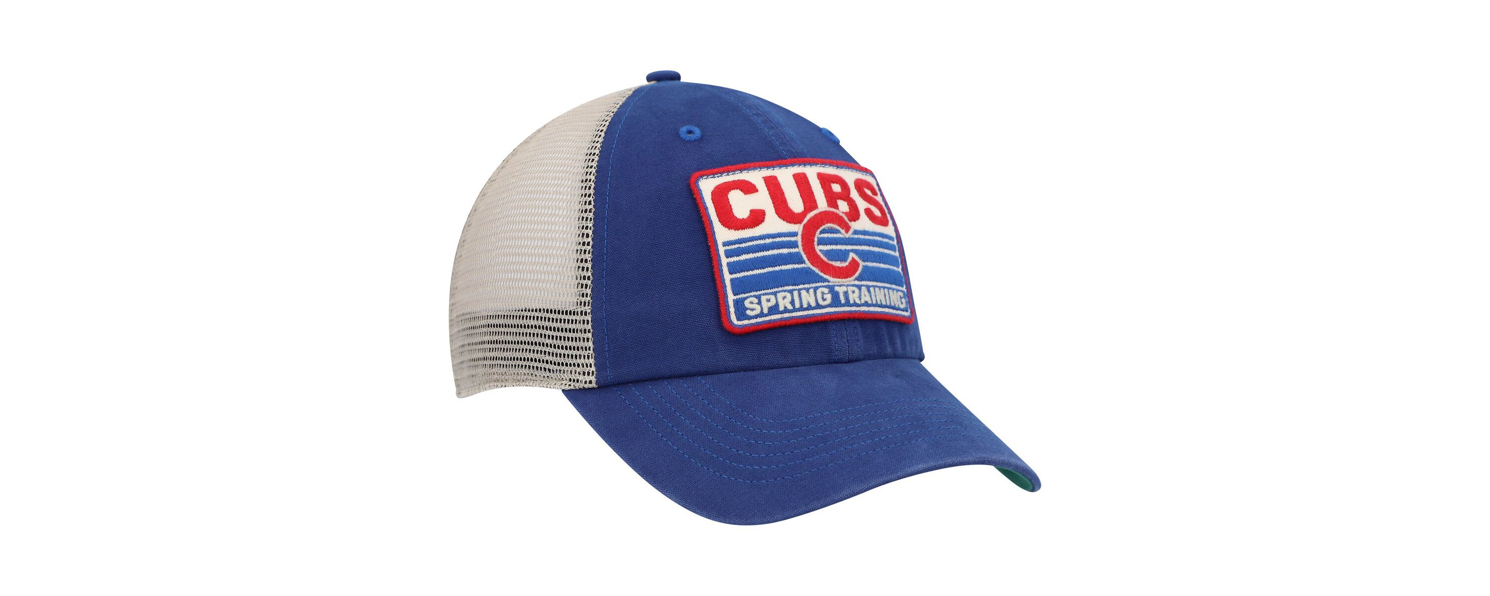 MLB Royal/Tan Chicago Cubs Four Stroke Clean Up Trucker Snapback Hat