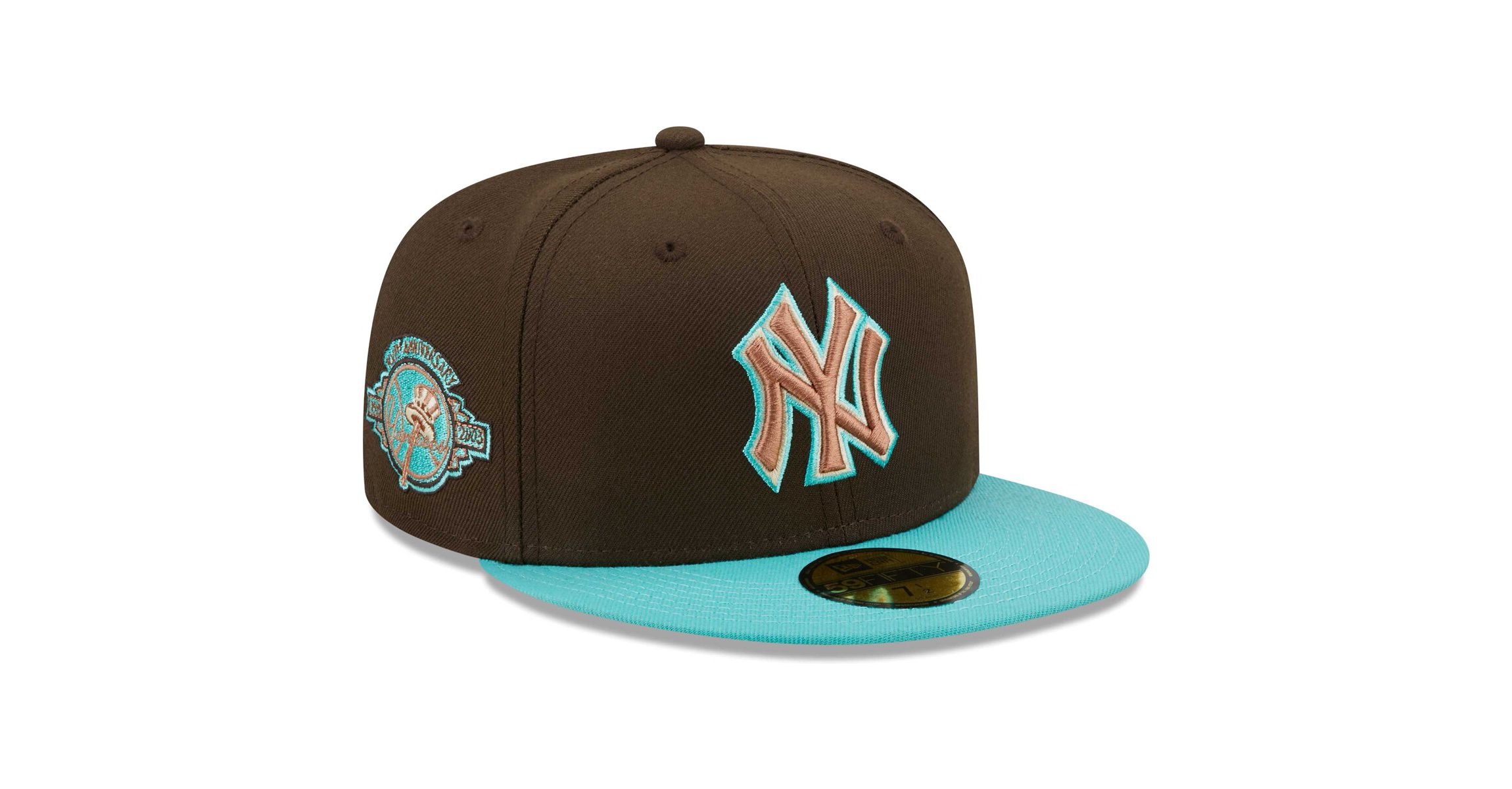 MLB Brown/Mint New York Yankees Walnut 59FIFTY Fitted Hat