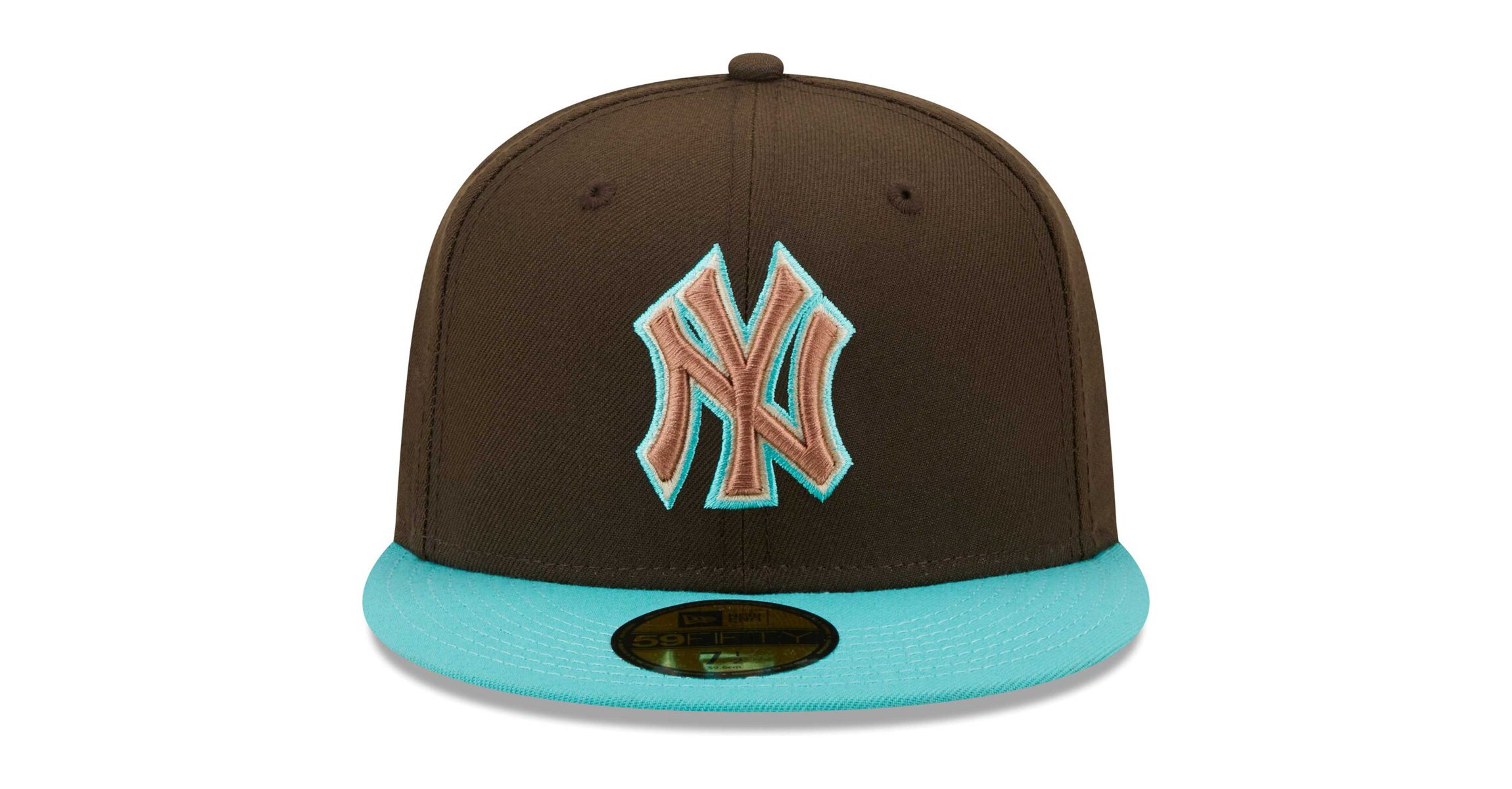 MLB Brown/Mint New York Yankees Walnut 59FIFTY Fitted Hat