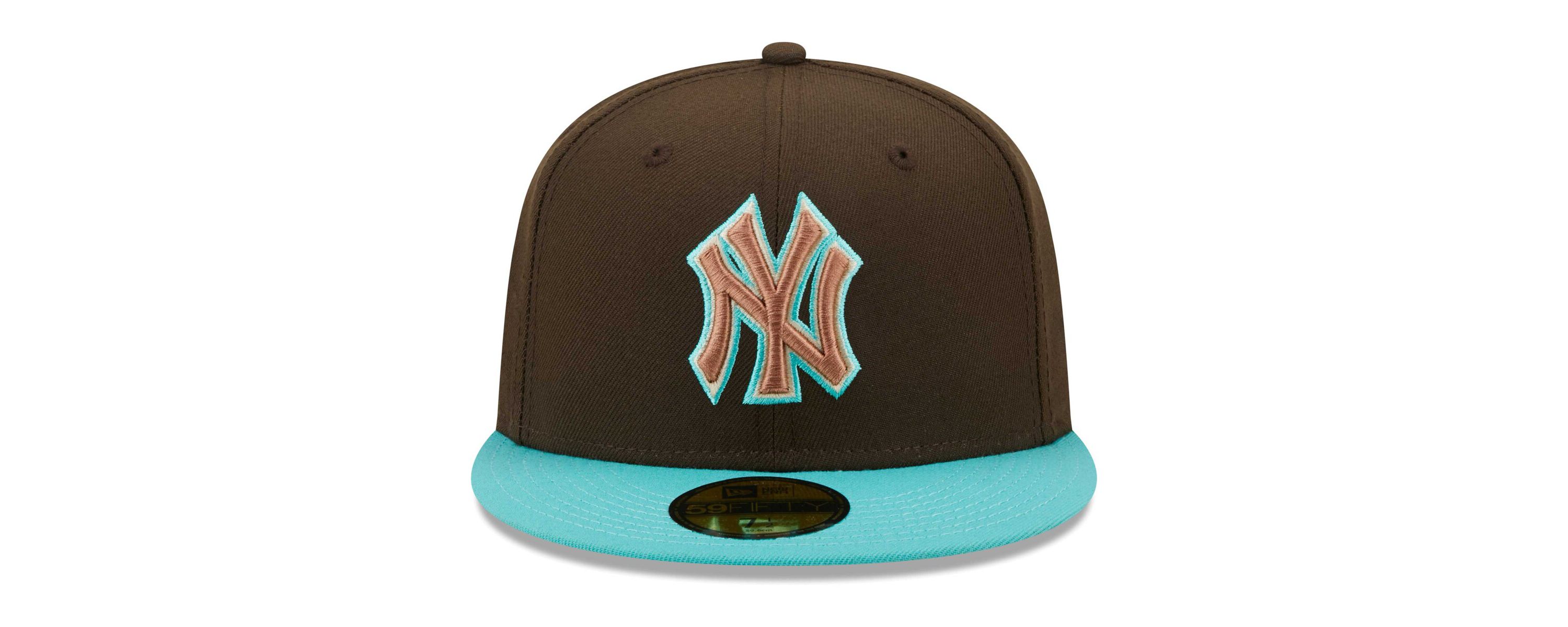 MLB Brown/Mint New York Yankees Walnut 59FIFTY Fitted Hat