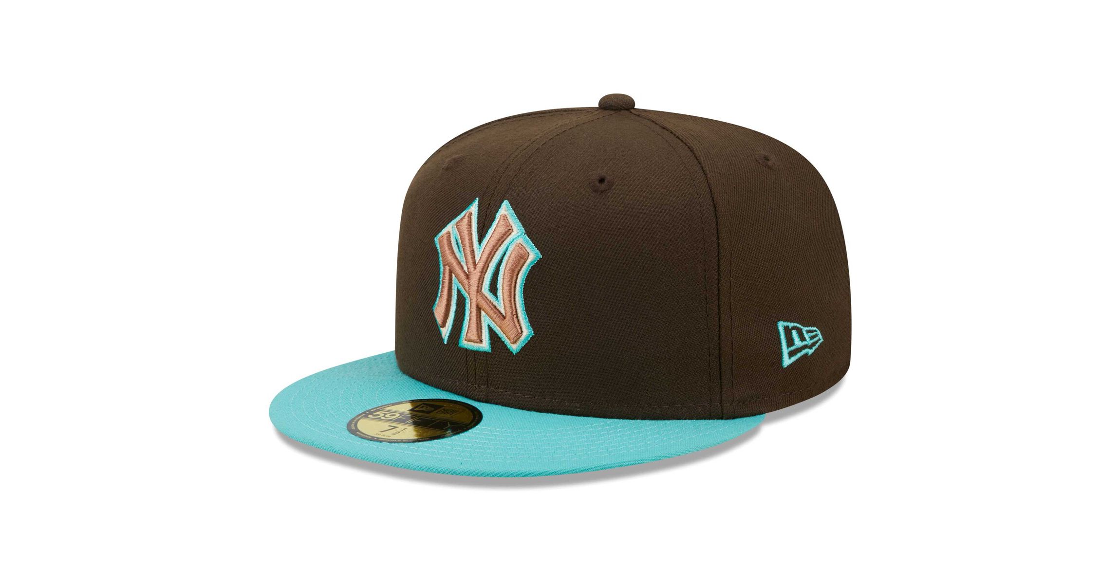 MLB Brown/Mint New York Yankees Walnut 59FIFTY Fitted Hat