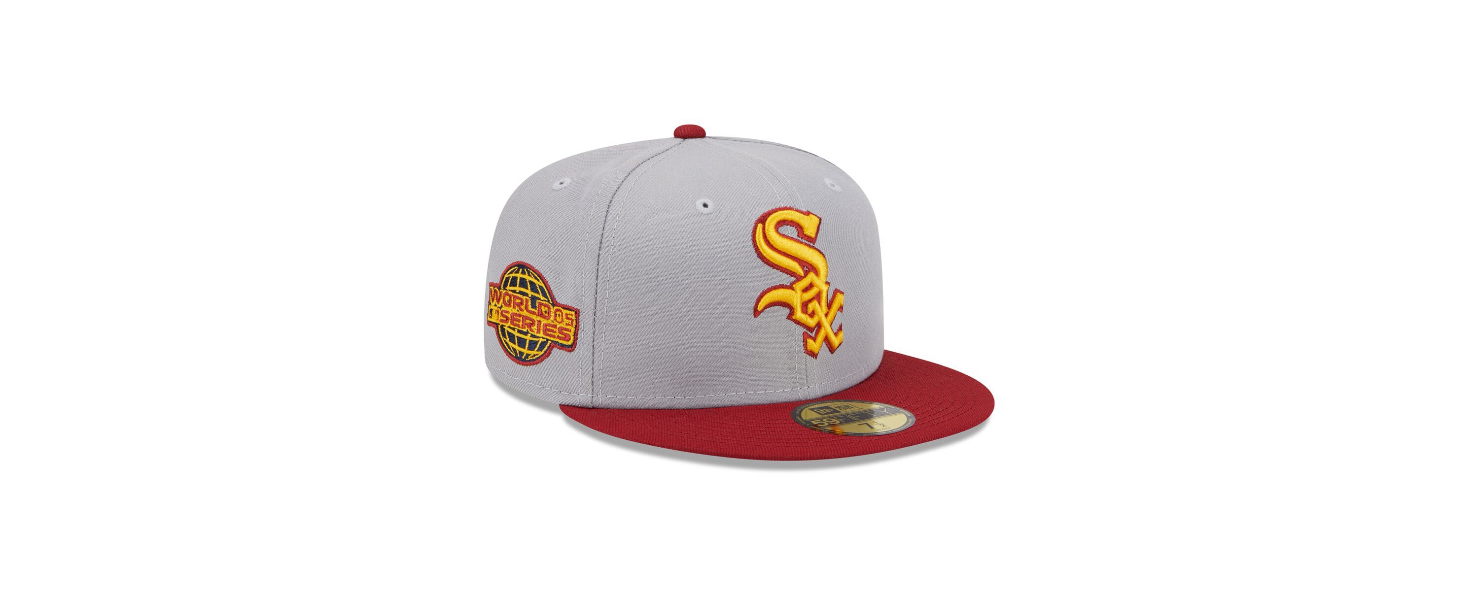 Chicago White Sox MLB Gray/Red Chicago Sox Undervisor 59FIFTY Fitted Hat