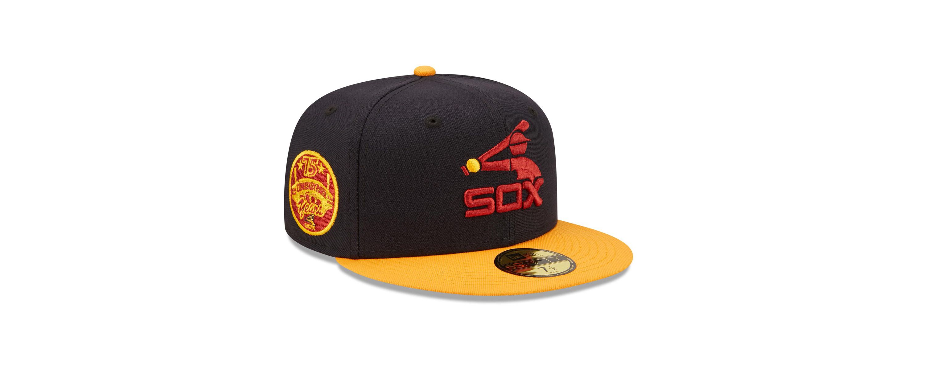 Chicago White Sox MLB Navy/Gold Chicago Sox Primary Logo 59FIFTY Fitted Hat