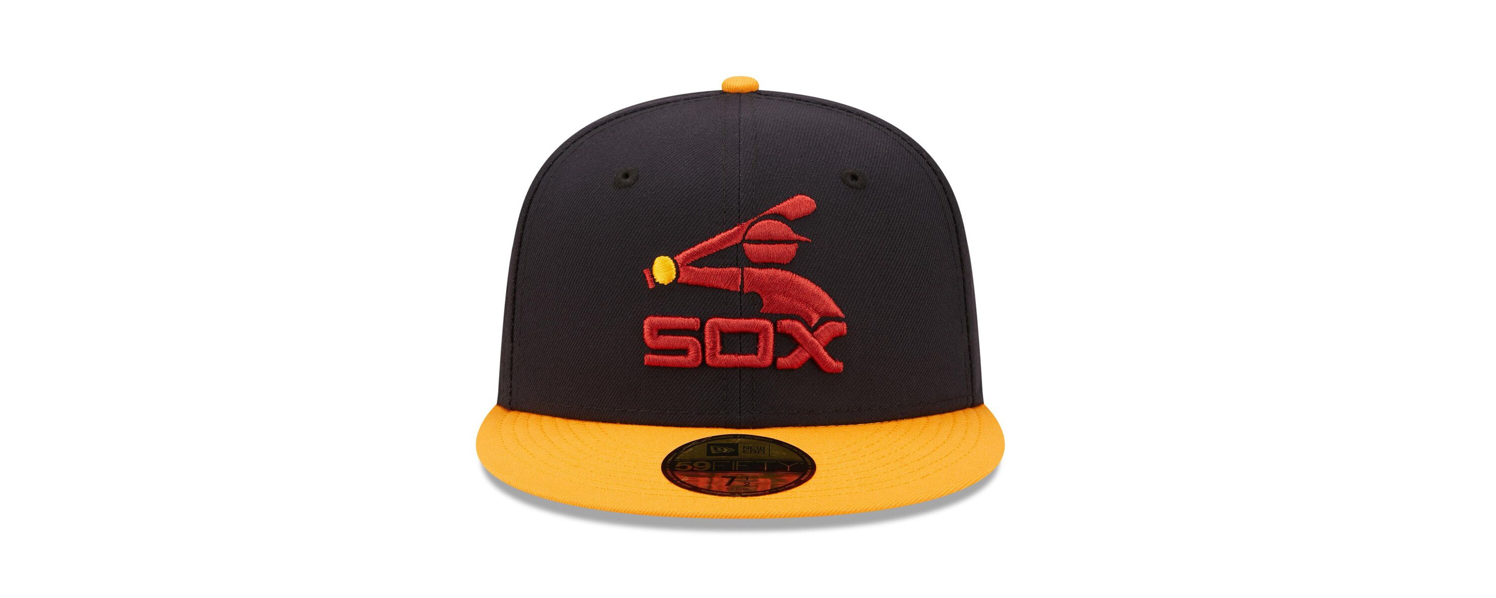 Chicago White Sox MLB Navy/Gold Chicago Sox Primary Logo 59FIFTY Fitted Hat