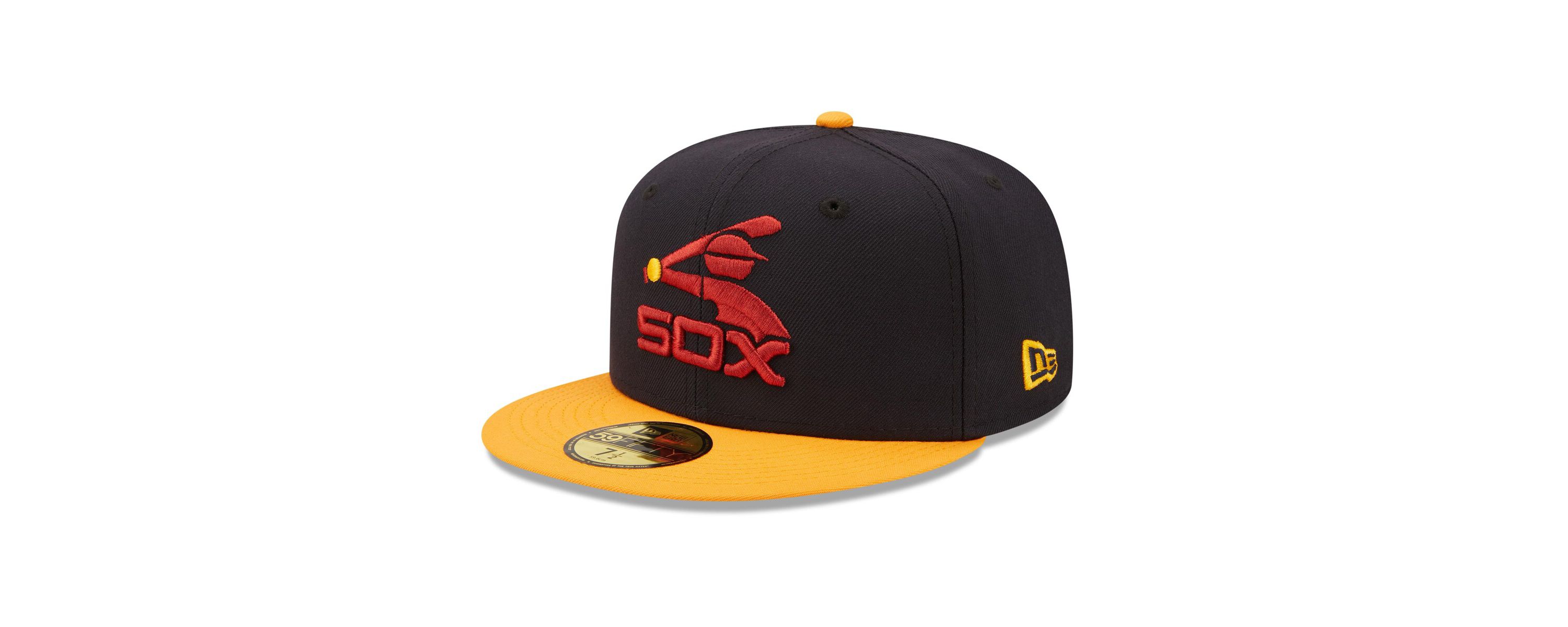 Chicago White Sox MLB Navy/Gold Chicago Sox Primary Logo 59FIFTY Fitted Hat