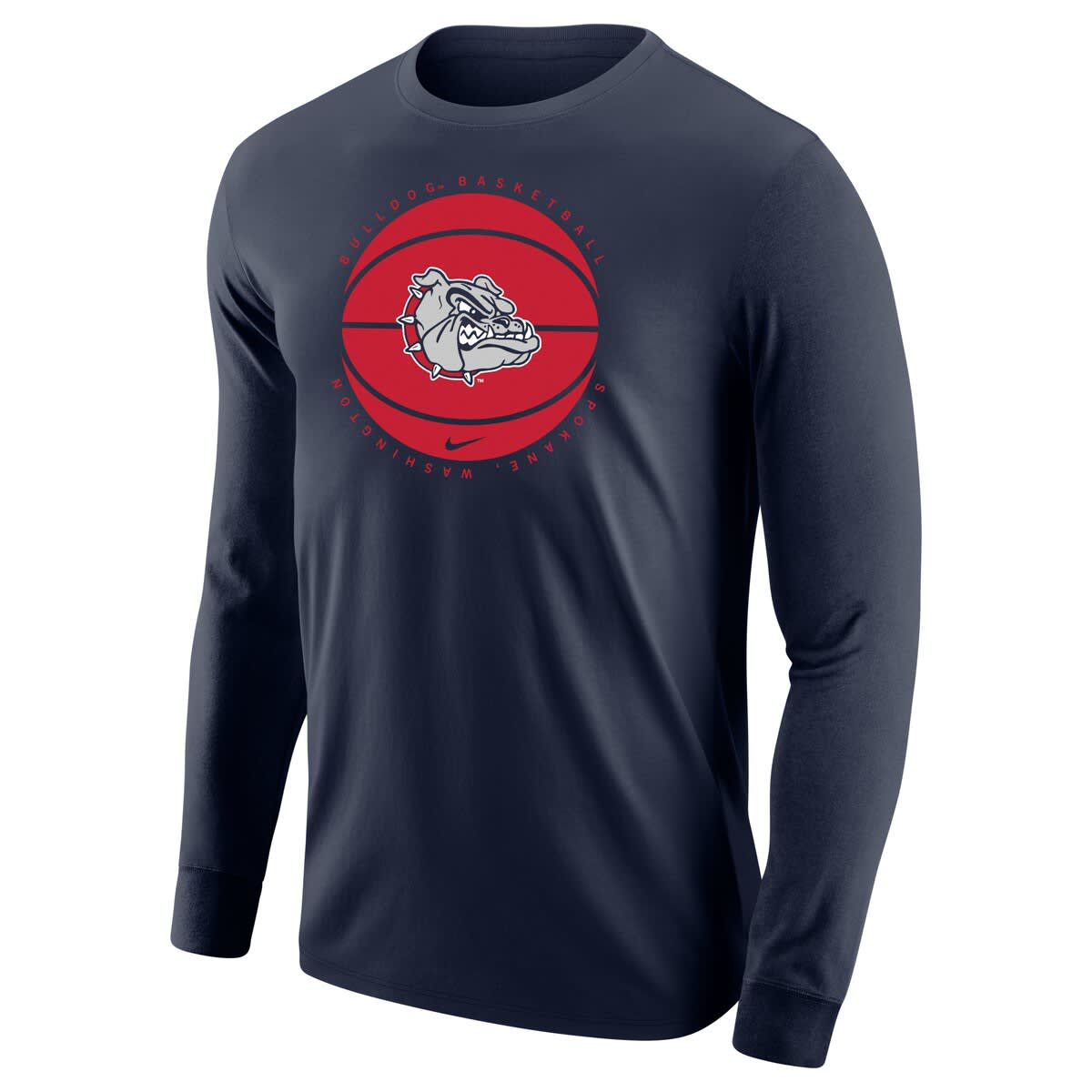 Gonzaga University Bulldogs NCAA Nike Gonzaga Bulldogs Basketball Long Sleeve T-Shirt