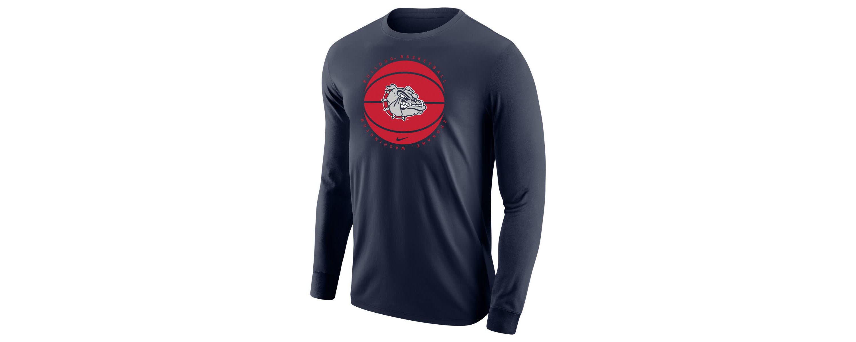 Gonzaga University Bulldogs NCAA Nike Gonzaga Bulldogs Basketball Long Sleeve T-Shirt