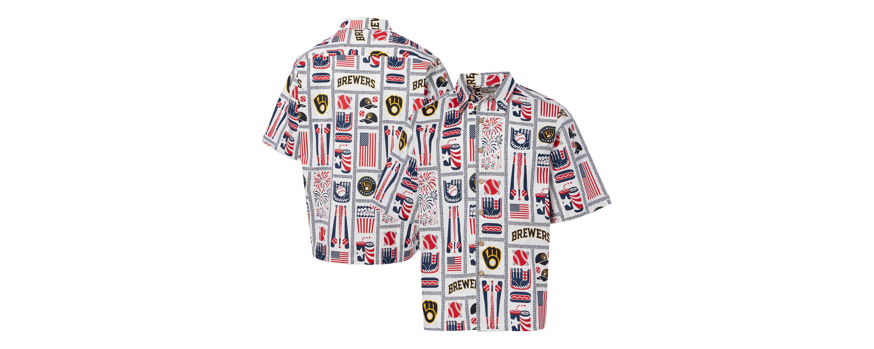 MLB Milwaukee Brewers Americana Button-Up Shirt