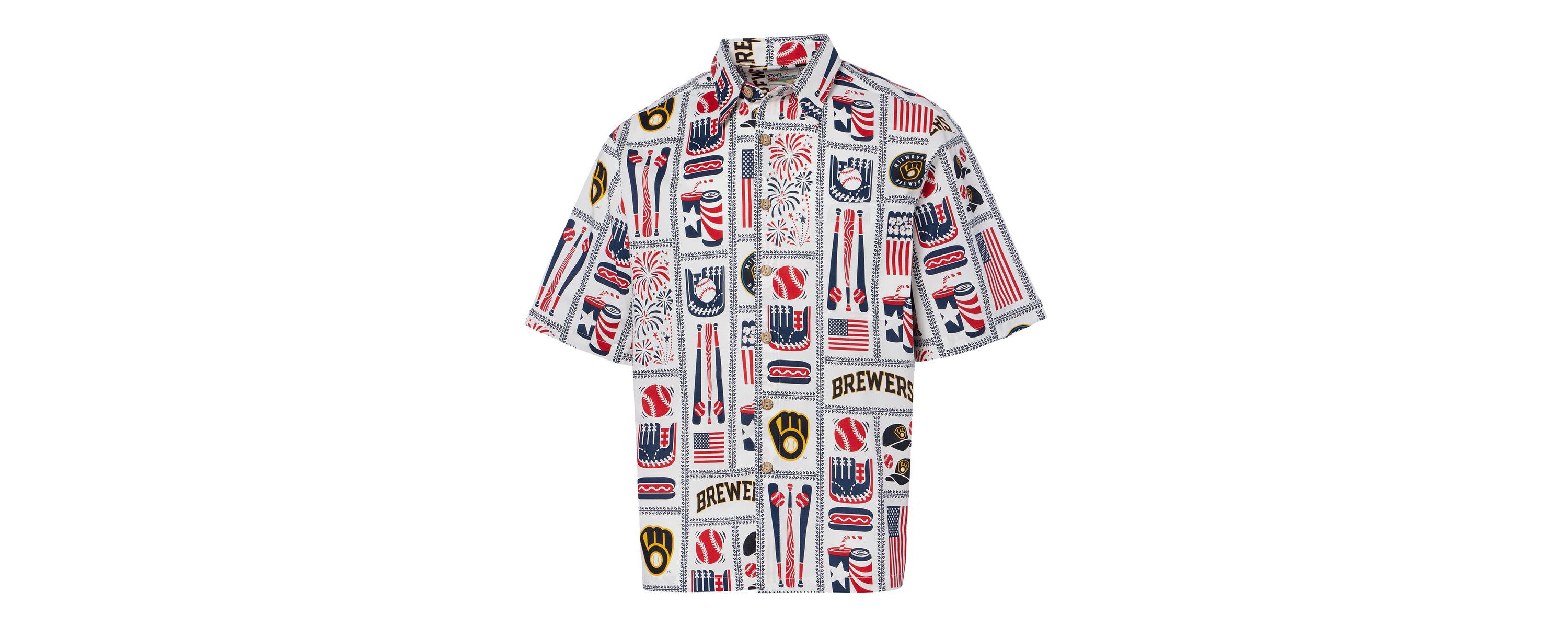 MLB Milwaukee Brewers Americana Button-Up Shirt