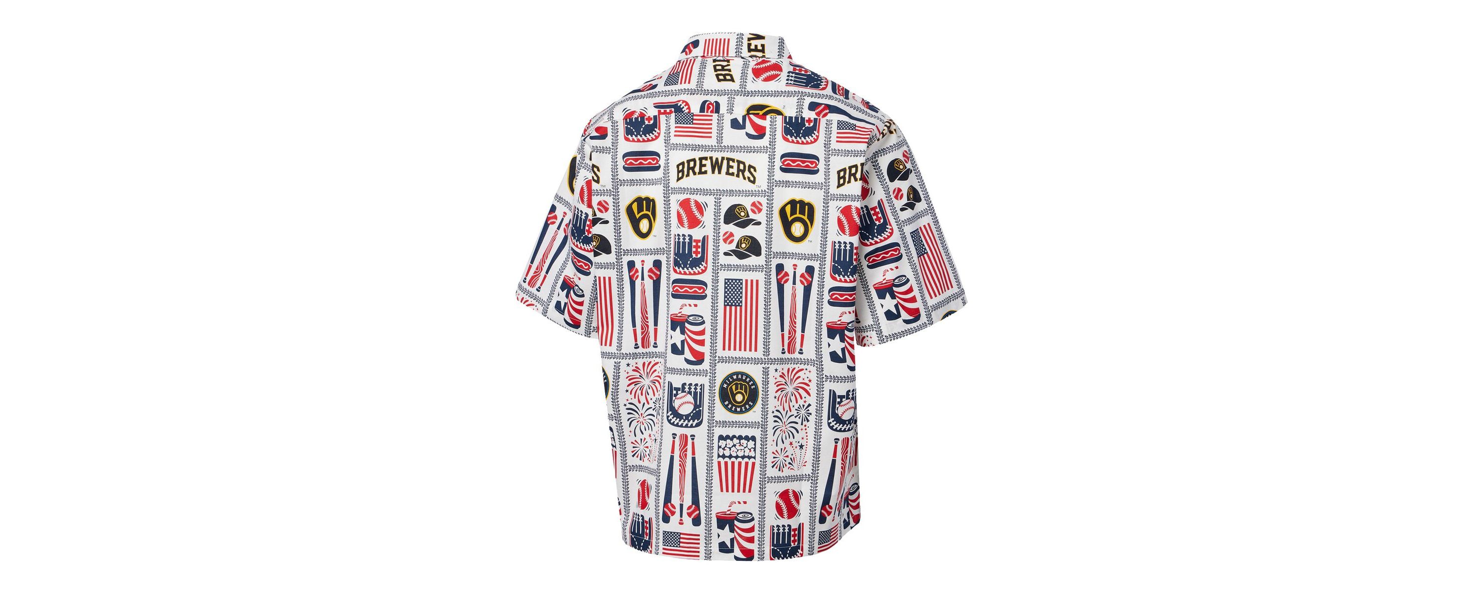 MLB Milwaukee Brewers Americana Button-Up Shirt
