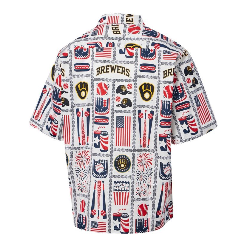 MLB Milwaukee Brewers Americana Button-Up Shirt