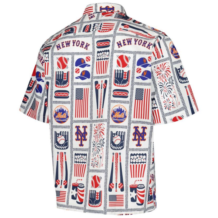 MLB New York Mets Americana Button-Up Shirt
