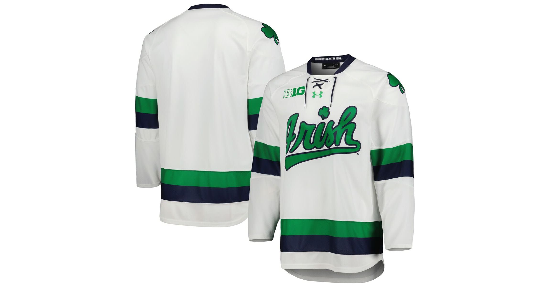 NCAA Under Armour Notre Dame Fighting Irish Team Replica Hockey Jersey