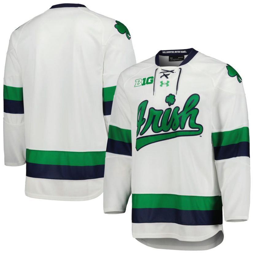 NCAA Under Armour Notre Dame Fighting Irish Team Replica Hockey Jersey