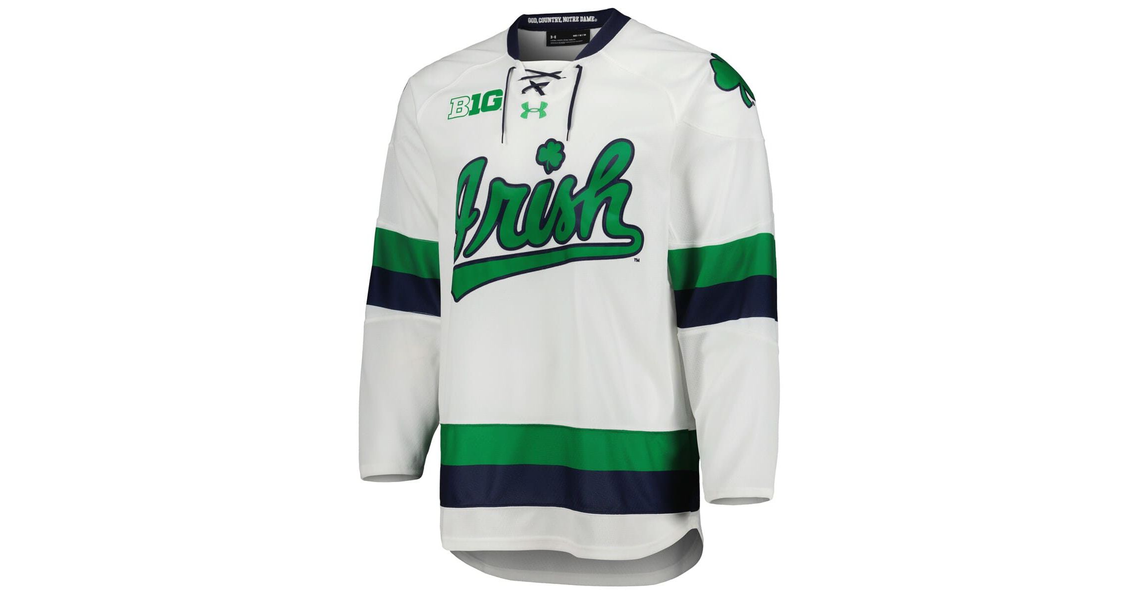 NCAA Under Armour Notre Dame Fighting Irish Team Replica Hockey Jersey