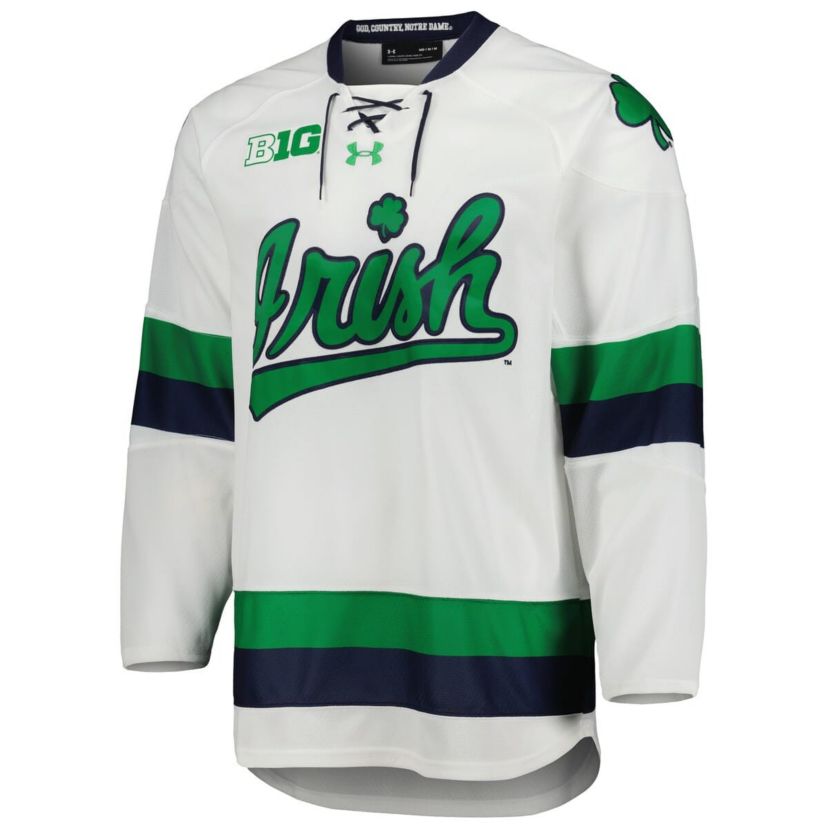 NCAA Under Armour Notre Dame Fighting Irish Team Replica Hockey Jersey
