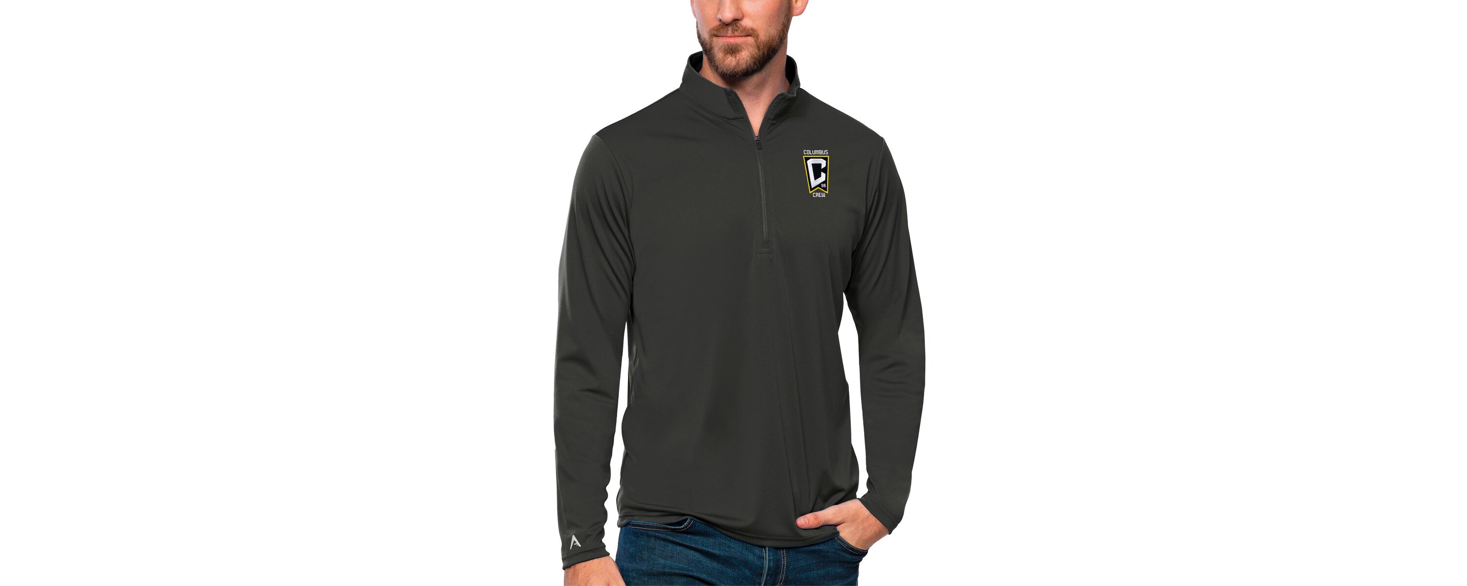 MLS Columbus Crew Tribute Quarter-Zip Pullover Top