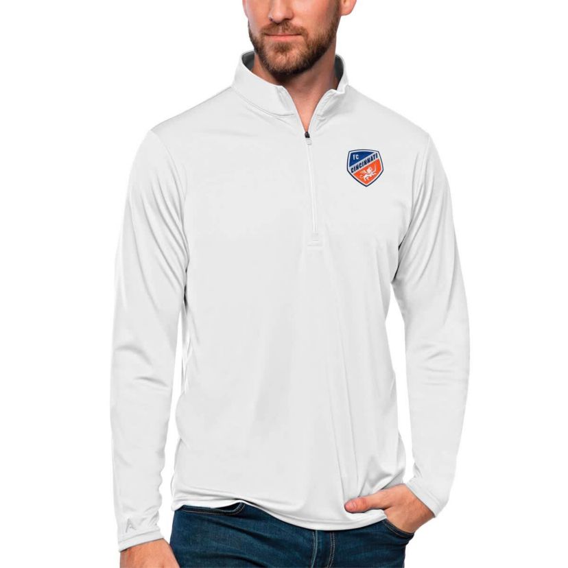 MLS FC Cincinnati Tribute Quarter-Zip Pullover Top