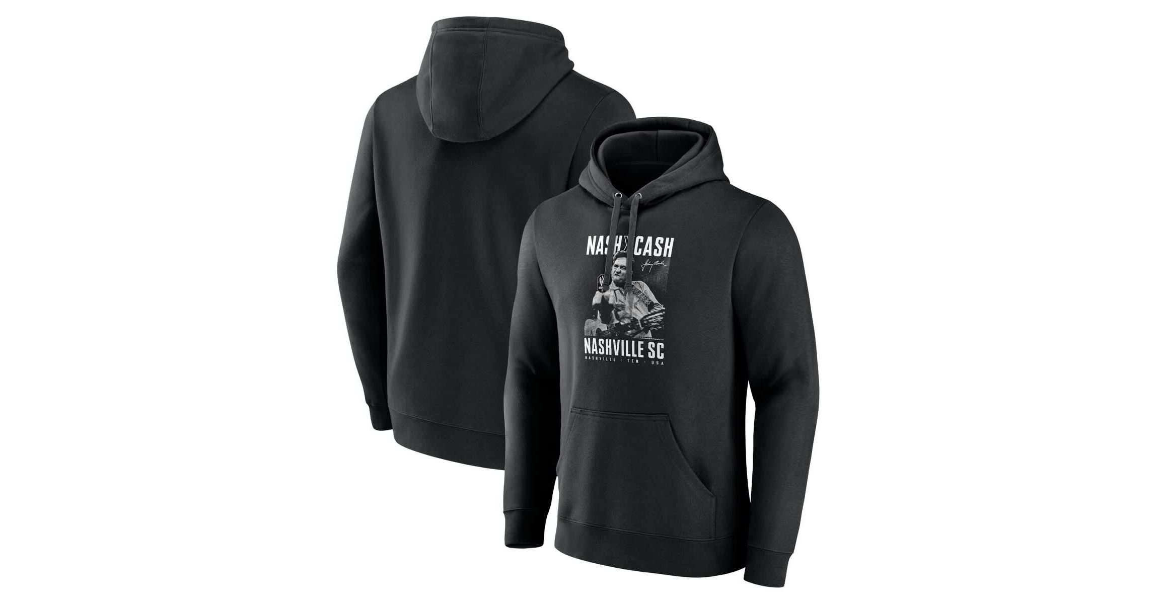 MLS Fanatics Nashville SC Johnny Cash Finger Pullover Hoodie