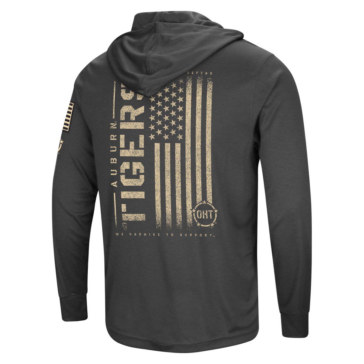 NCAA Auburn Tigers Team OHT Military Appreciation Long Sleeve Hoodie T-Shirt