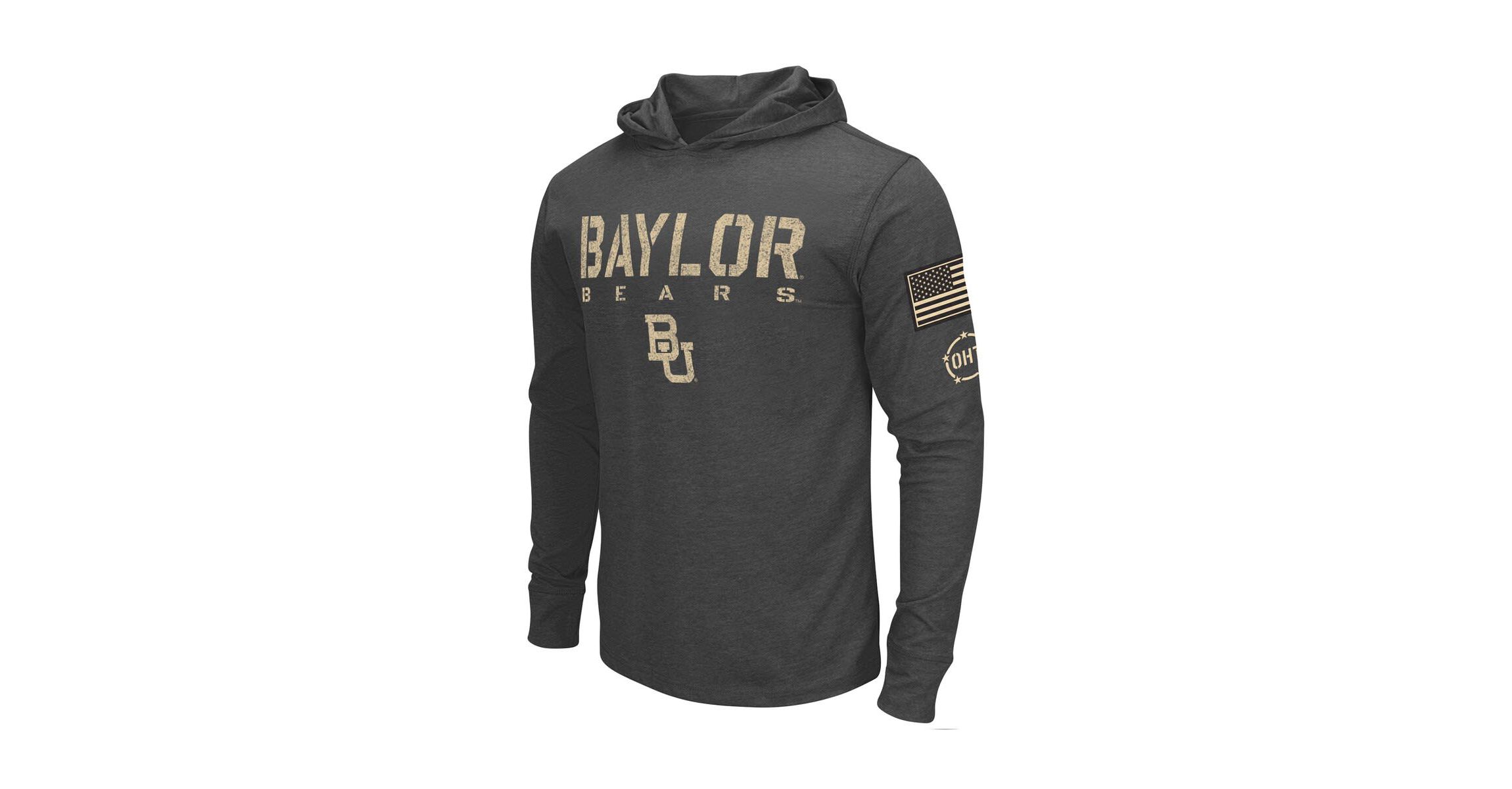 NCAA Baylor Bears Team OHT Military Appreciation Long Sleeve Hoodie T-Shirt