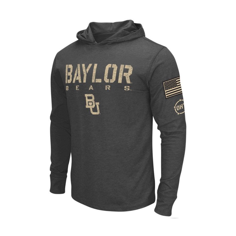 NCAA Baylor Bears Team OHT Military Appreciation Long Sleeve Hoodie T-Shirt