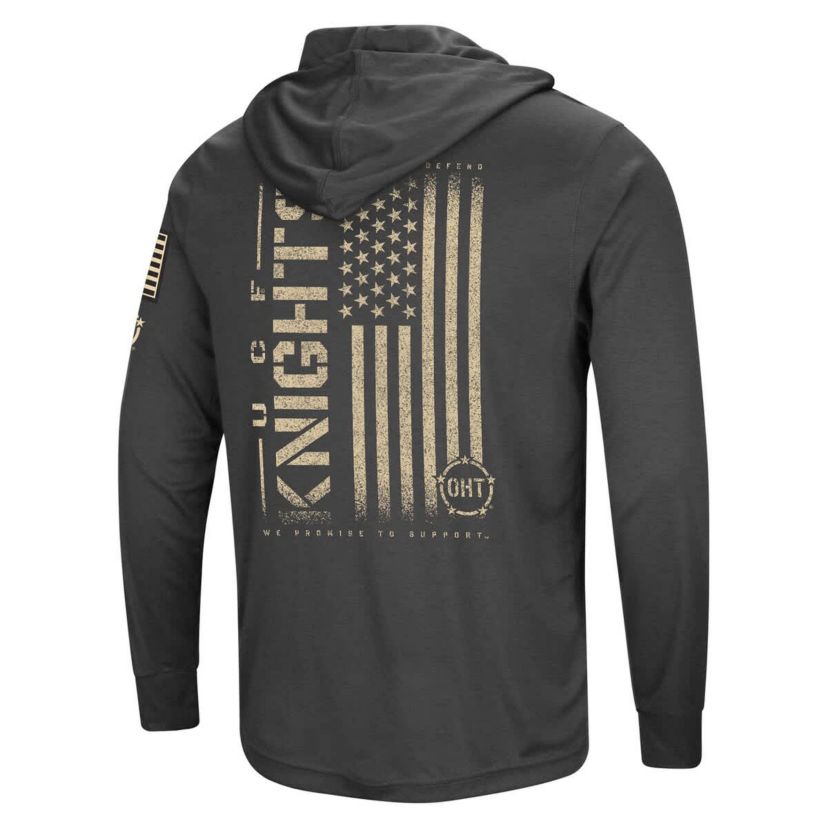NCAA UCF Knights Team OHT Military Appreciation Long Sleeve Hoodie T-Shirt
