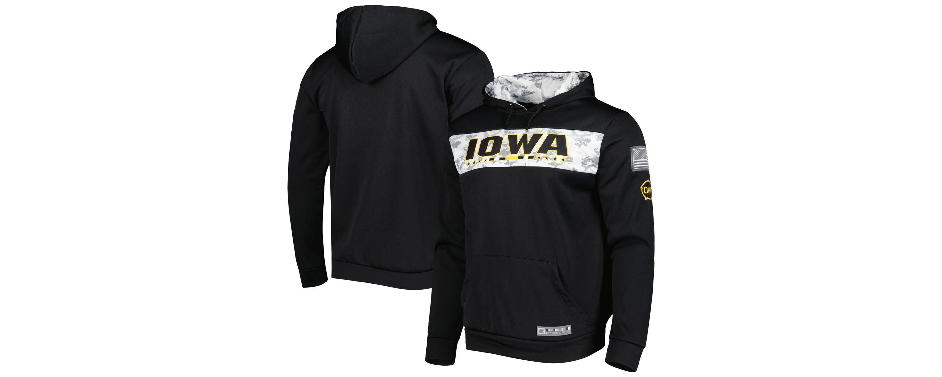 NCAA Iowa Hawkeyes OHT Military Appreciation Team Color Pullover Hoodie
