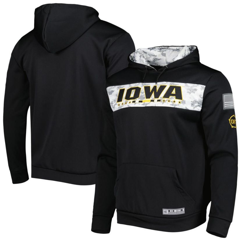 NCAA Iowa Hawkeyes OHT Military Appreciation Team Color Pullover Hoodie