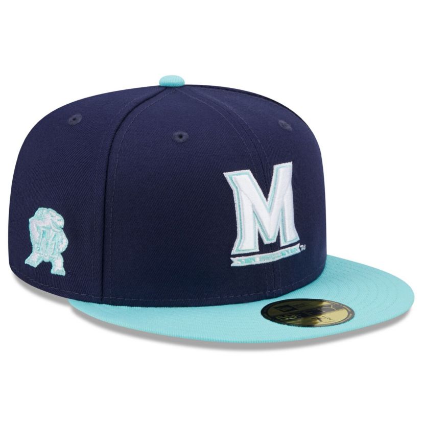 NCAA Navy/Light Maryland Terrapins 59FIFTY Fitted Hat