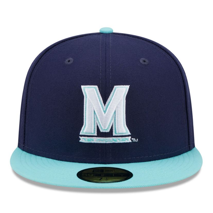 NCAA Navy/Light Maryland Terrapins 59FIFTY Fitted Hat