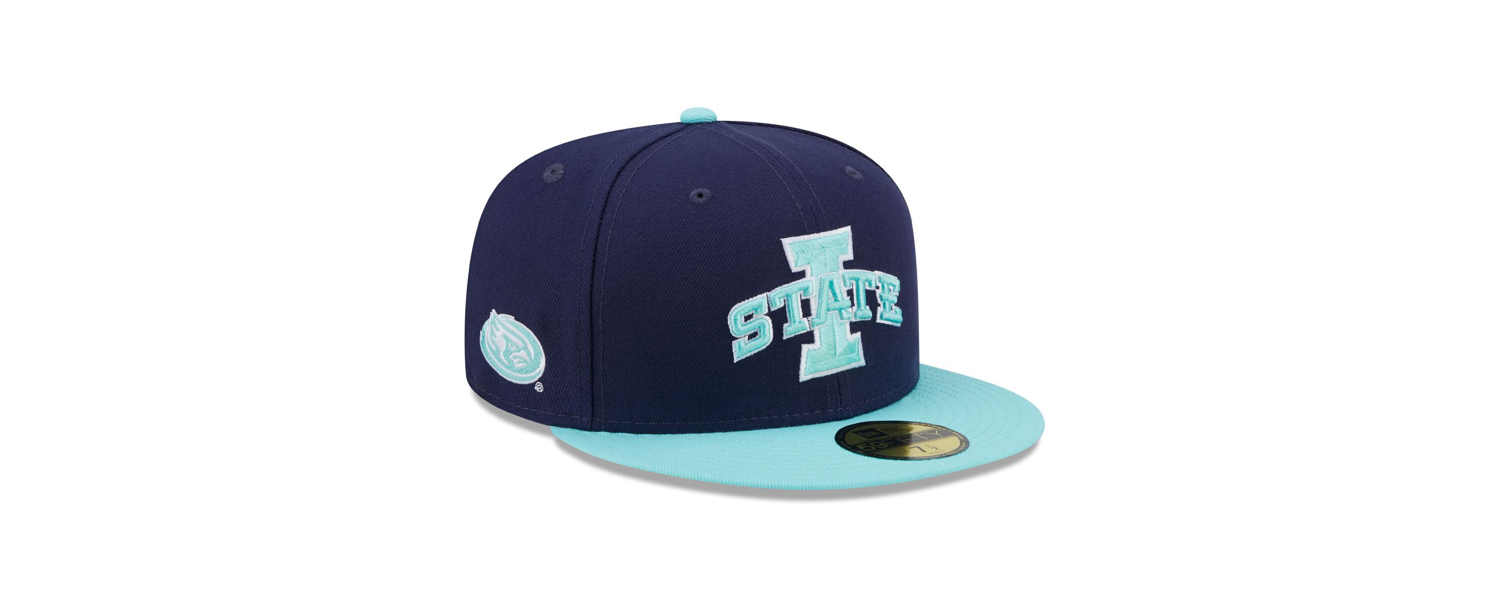 NCAA Navy/Light Iowa State Cyclones 59FIFTY Fitted Hat