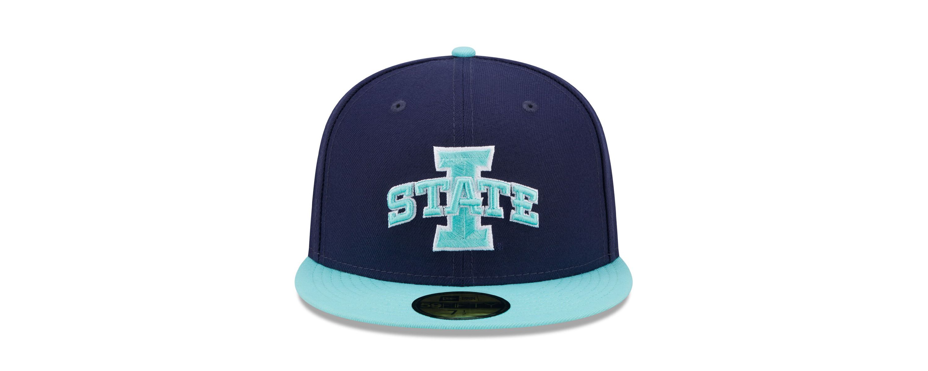 NCAA Navy/Light Iowa State Cyclones 59FIFTY Fitted Hat