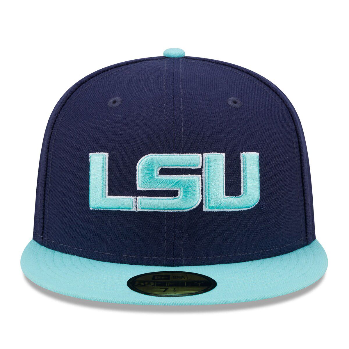 NCAA Navy/Light LSU Tigers 59FIFTY Fitted Hat