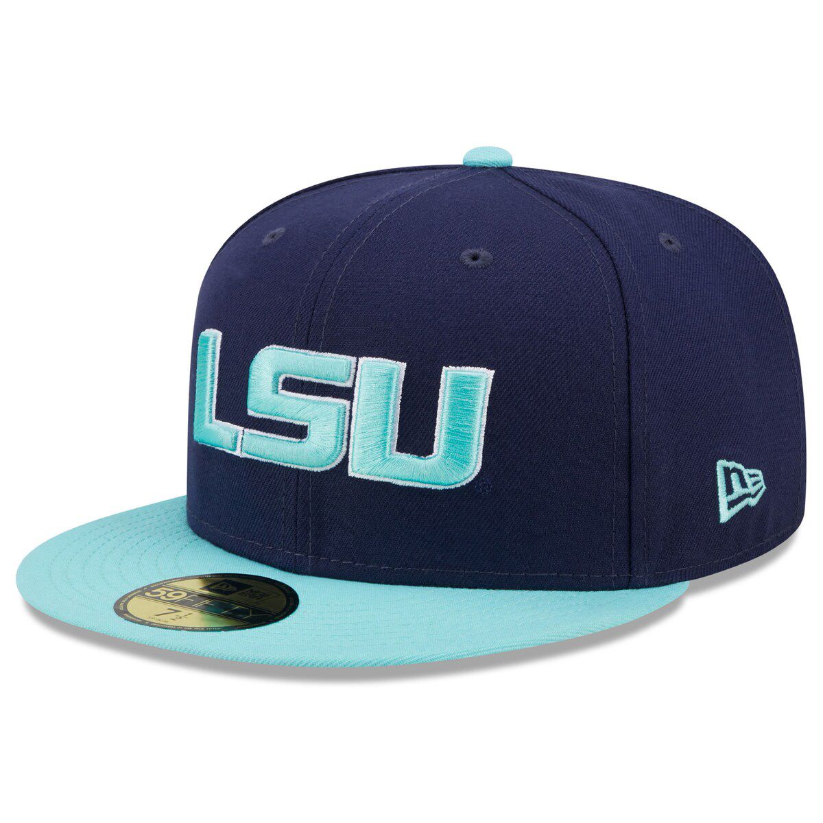 NCAA Navy/Light LSU Tigers 59FIFTY Fitted Hat