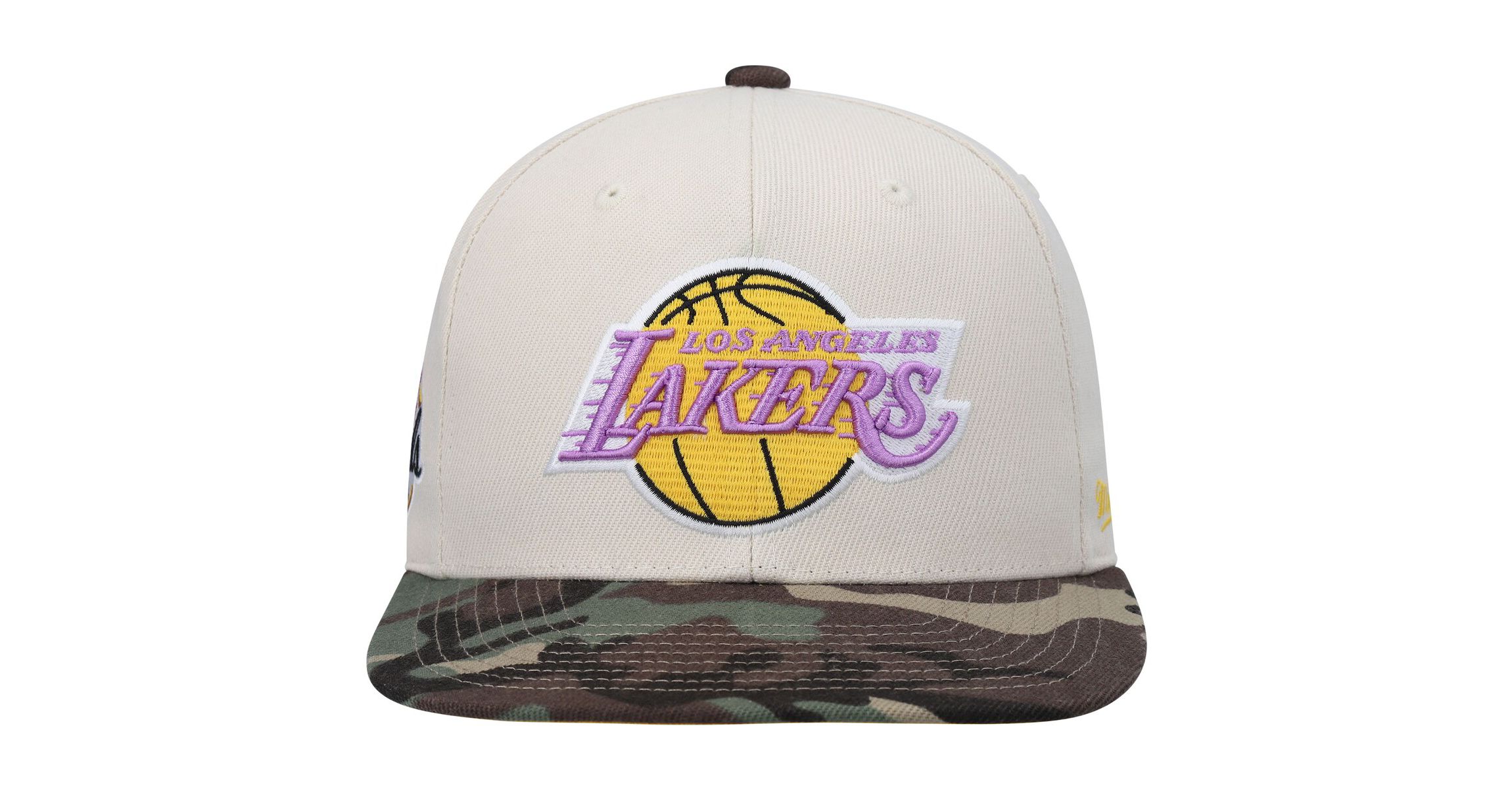 NBA Los Angeles Lakers Hardwood Classics 2010 NBA Finals Patch Off Fitted Hat