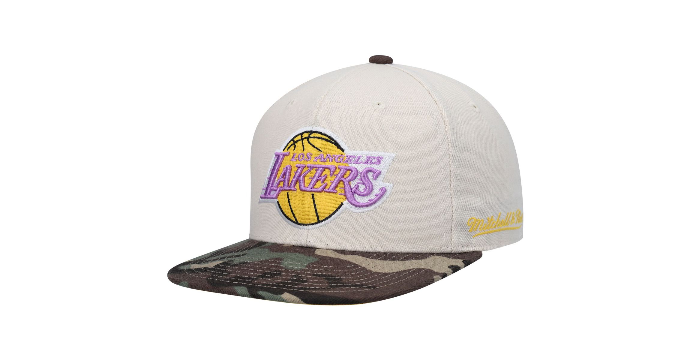 NBA Los Angeles Lakers Hardwood Classics 2010 NBA Finals Patch Off Fitted Hat