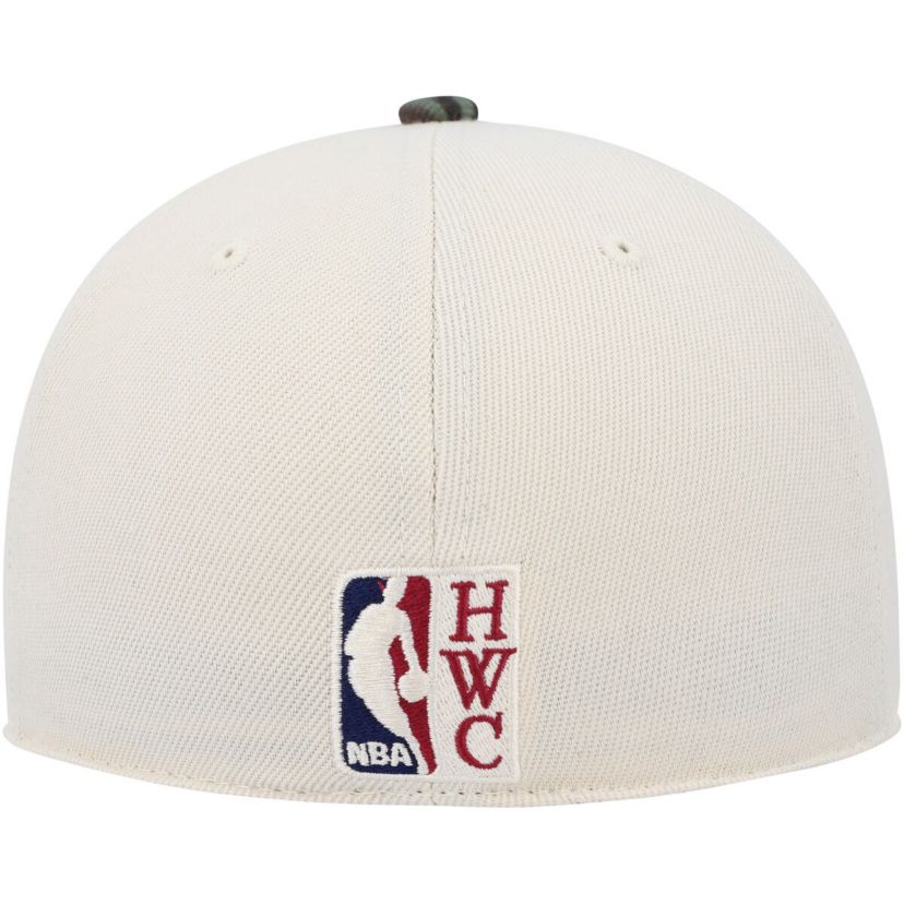 NBA Cream/Camo Philadelphia 76ers Hardwood Classics 1976 NBA All-Star Game Off Fitted Hat